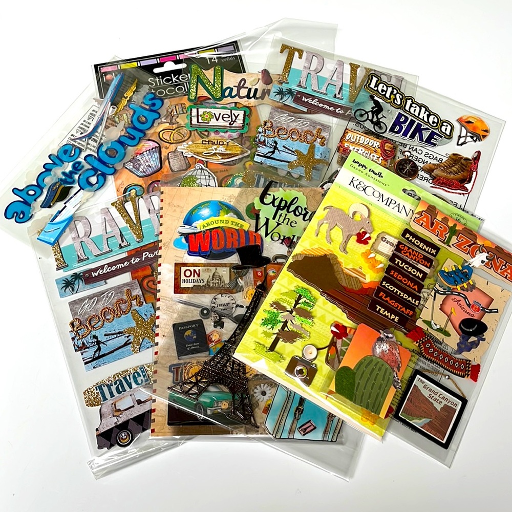 Travel Themed Sticker Bundle